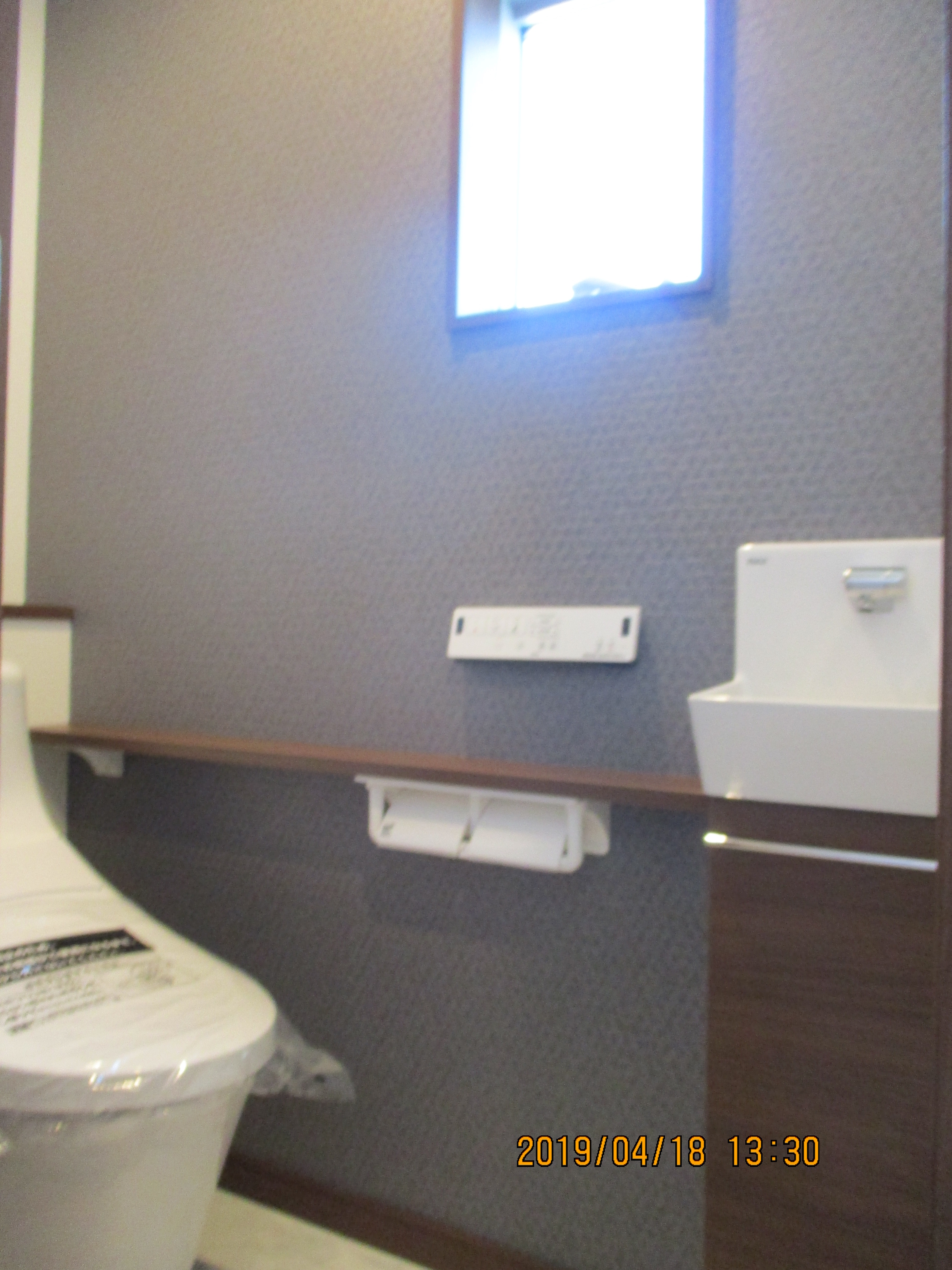３階部分に設置されたトイレ・標準装備で手洗いを設置